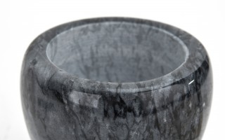 Marmurowy moździerz kuchenny 10,5 cm czarny 312023
