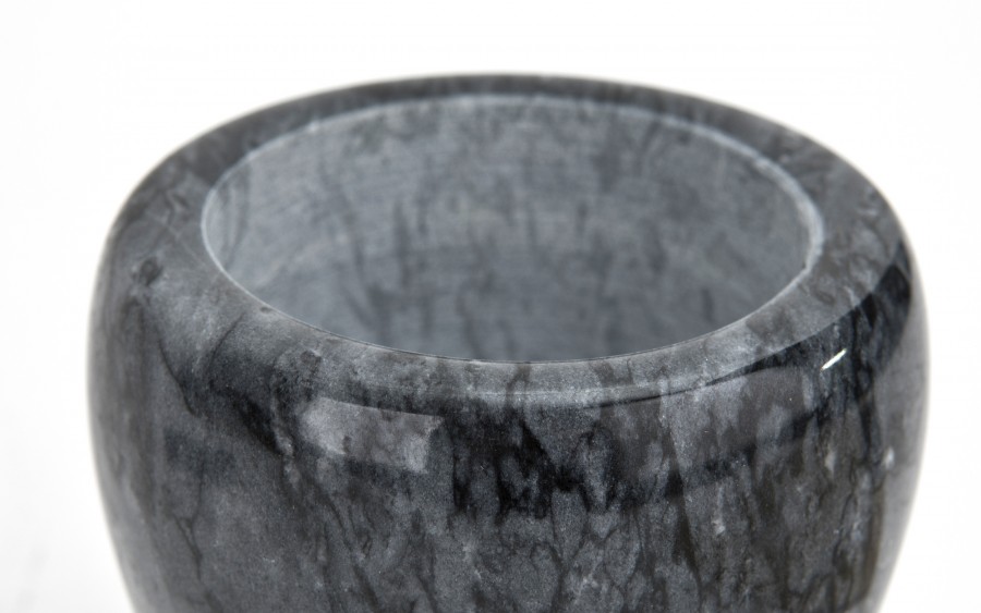 Marmurowy moździerz kuchenny 10,5 cm czarny 312023