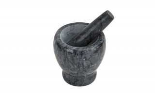 Marmurowy moździerz kuchenny 10,5 cm czarny 312023