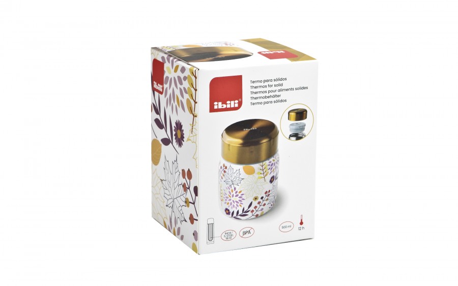 Termos obiadowy 0,5 L Ibili 721450H złoto - biały