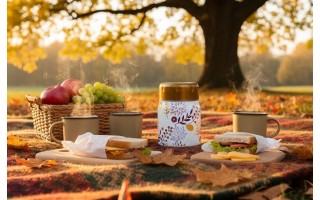 Termos obiadowy 0,5 L Ibili 721450H złoto - biały