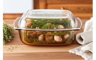 Naczynie żaroodporne 3,5 L Amber Clear Simax