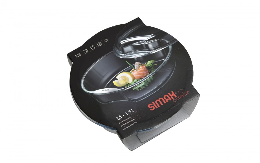 Naczynie żaroodporne z pokrywką 4 L Smart Touch Simax
