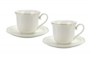 Komplet 2 filiżanek 250 ml + spodki Atlanta