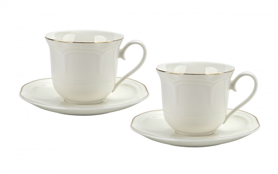 Komplet 2 filiżanek 250 ml + spodki Atlanta