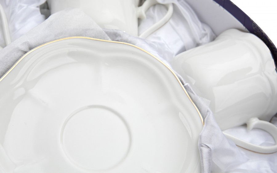 Komplet 6 filiżanek 250 ml + spodki Atlanta