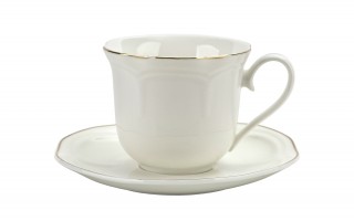 Komplet 6 filiżanek 250 ml + spodki Atlanta