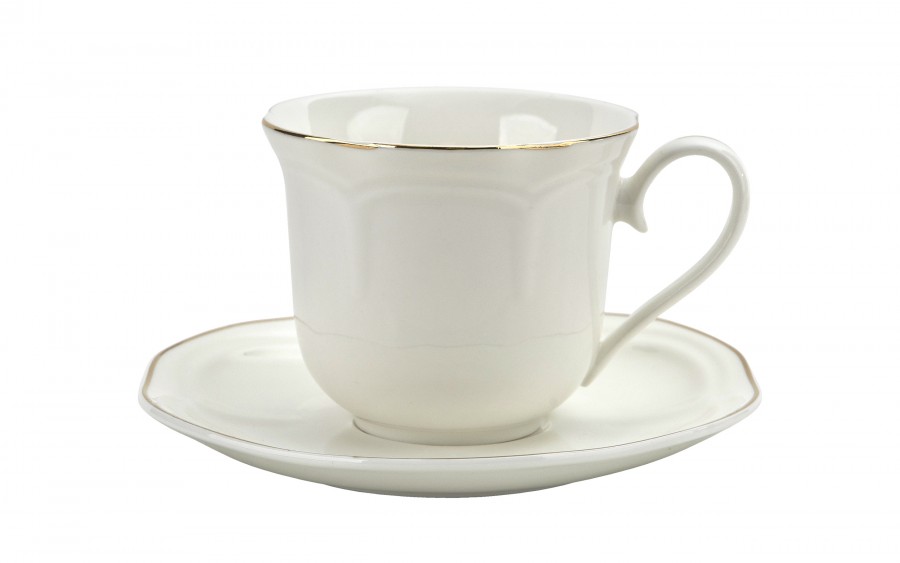 Komplet 6 filiżanek 250 ml + spodki Atlanta