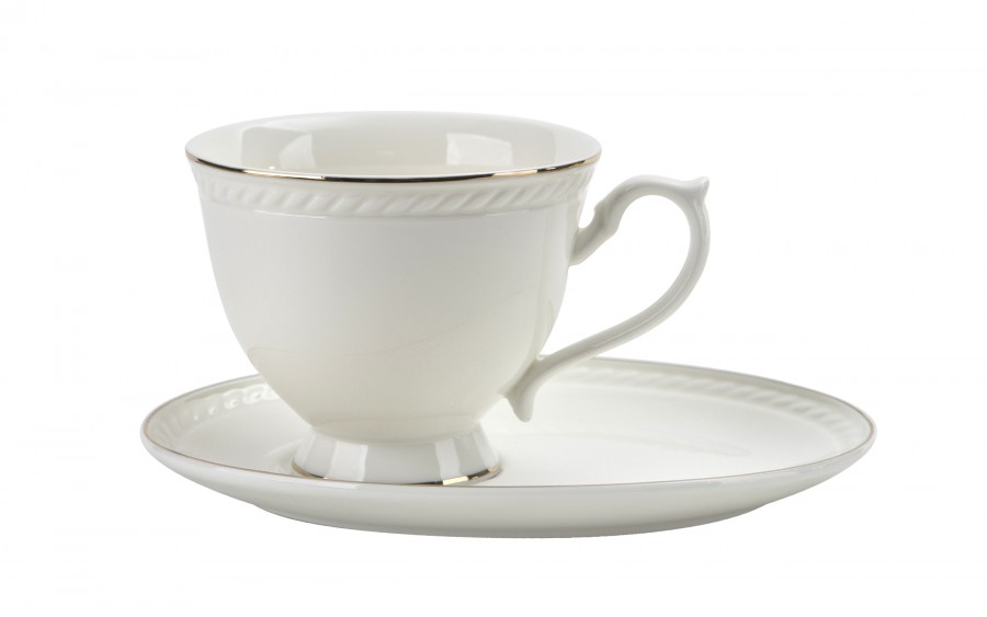 Komplet 2 filiżanek 220 ml + spodki Dominica