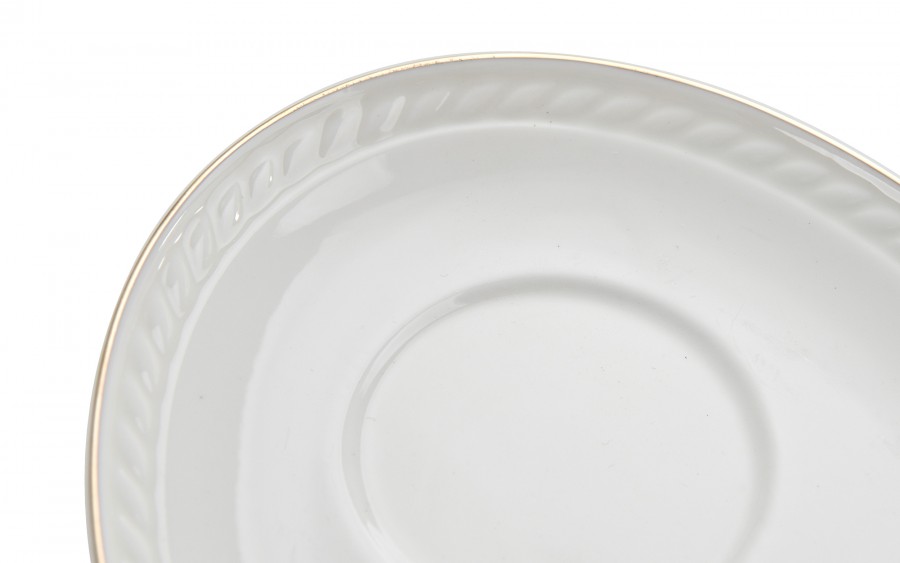 Komplet 6 filiżanek 220 ml + spodki Dominica