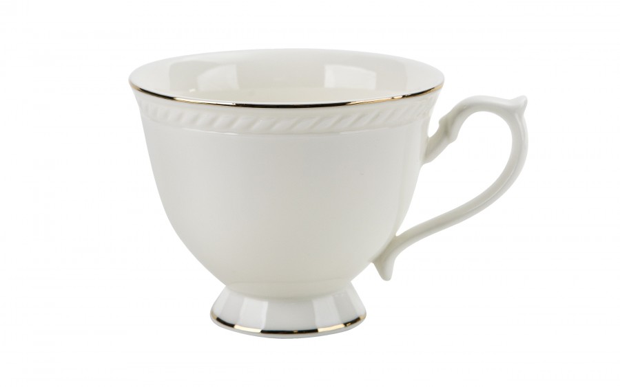 Komplet 6 filiżanek 220 ml + spodki Dominica