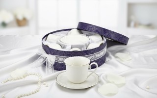 Komplet 6 filiżanek 250 ml + spodki Atlanta