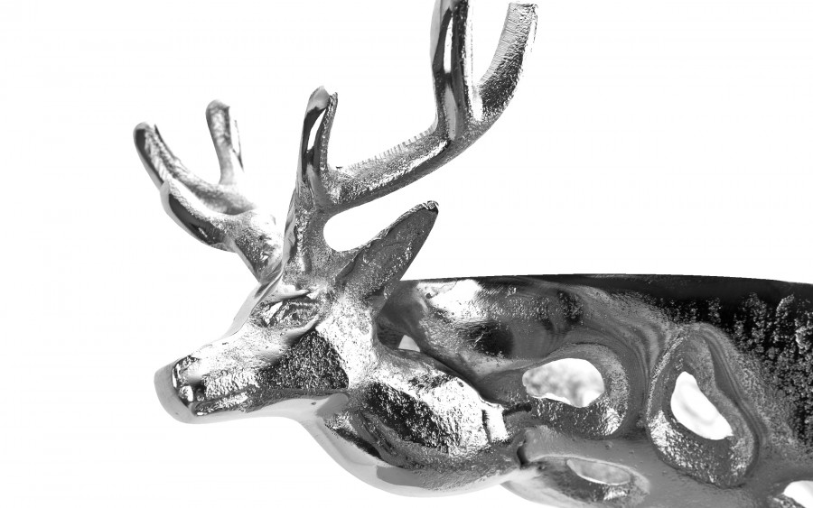 Patera ozdobna 58x18 cm Jeleń metalowa