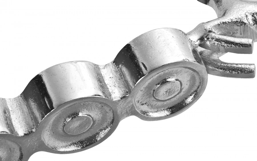 Świecznik srebrny na t-lighty Renifery