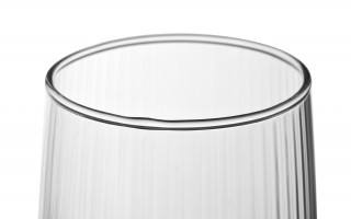 Szklanka do whisky 320 ml LYRA prążek niska