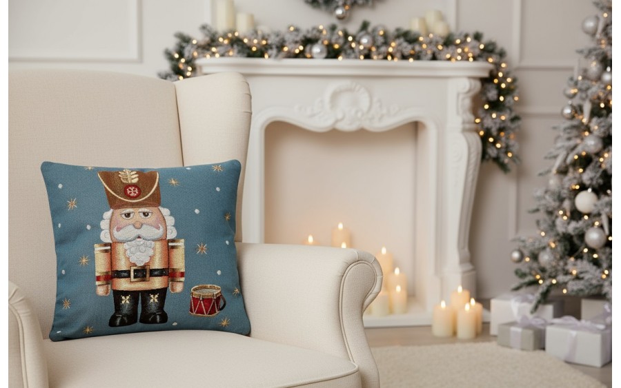 Poszewka dekoracyjna 45x45 cm Dziadek do orzechów 6082 Gobelinowa Premium