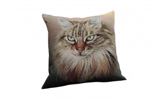 Poszewka dekoracyjna 45x45 cm Kot Perski Gobelinowa Premium