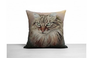 Poszewka dekoracyjna 45x45 cm Kot Perski Gobelinowa Premium