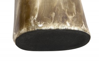 Wazon szklany 30 cm beżowo-brązowy IR0036