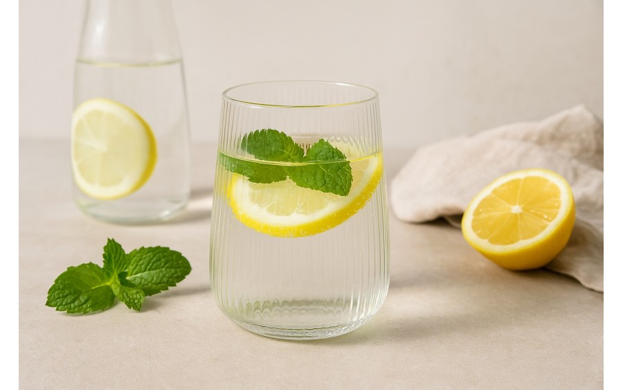 Szklanka do whisky 320 ml LYRA prążek niska