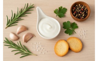 Porcelanowa miseczka do dipów z rączką