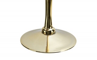 Świecznik szklany złoto - zielony 40 cm JK0190