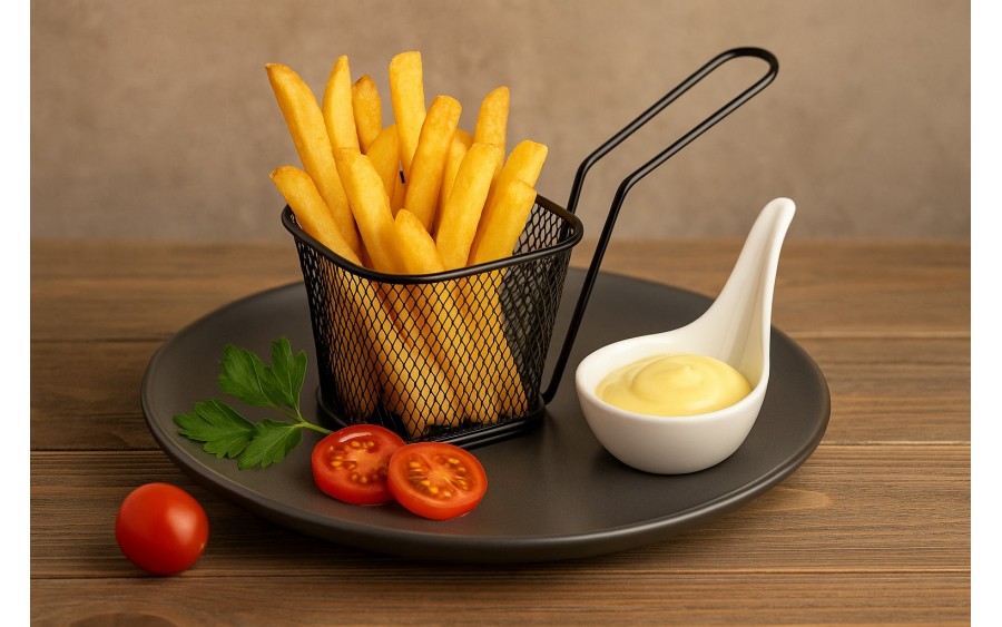 Koszyk do serwowania frytek czarny MPLCo