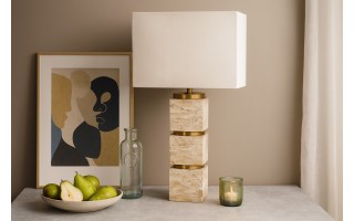 Lampa z kloszem kamienna AP180150