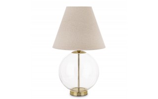 Lampa z kloszem i szklaną podstawą AP180154