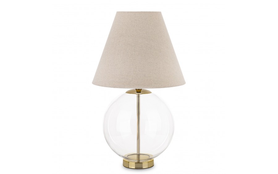 Lampa z kloszem i szklaną podstawą AP180154