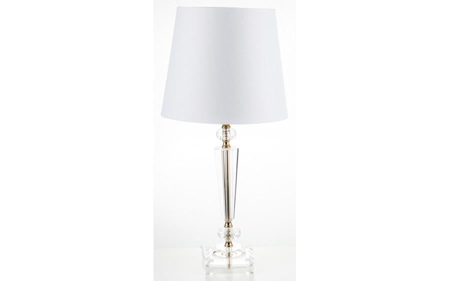 Lampa z kloszem i szklaną podstawa AP138547