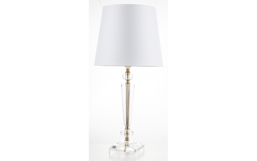 Lampa z kloszem i szklaną podstawa AP138547