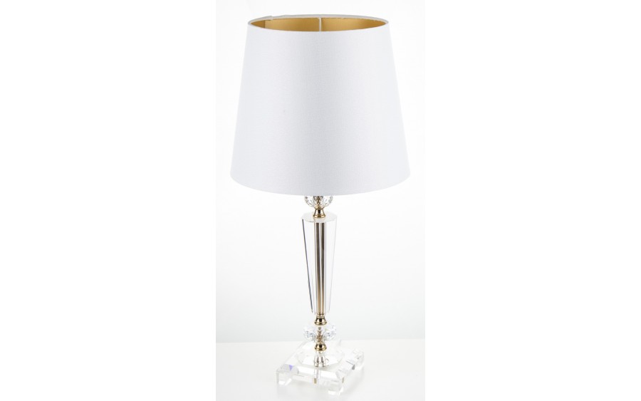 Lampa z kloszem i szklaną podstawa AP138547