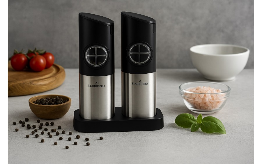 2 x Młynki elektryczne do soli i pieprzu Magna