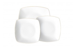 Serwis obiadowy dla 12 osób 44 el. Akcent Złota Linia 3603