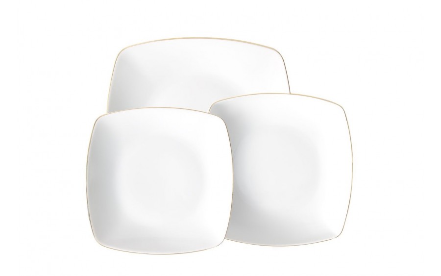 Serwis obiadowy dla 12 osób 44 el. Akcent Złota Linia 3603