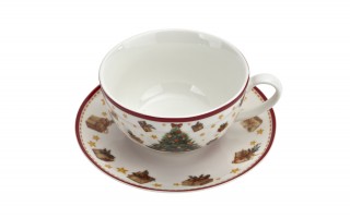 Filiżanka z dzbankiem i zaparzaczem Tea for One Christmas Tree 3