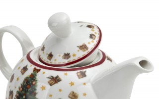 Filiżanka z dzbankiem i zaparzaczem Tea for One Christmas Tree 3