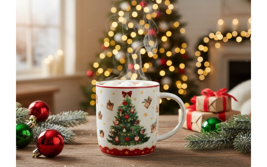 Kubek porcelanowy 400 ml Christmas Tree 3