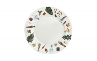 Komplet 2 talerzy deserowych 19 cm Christmas Nutcracker
