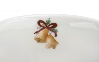 Kubek porcelanowy 460 ml Christmas Nutcracker w koszyczku