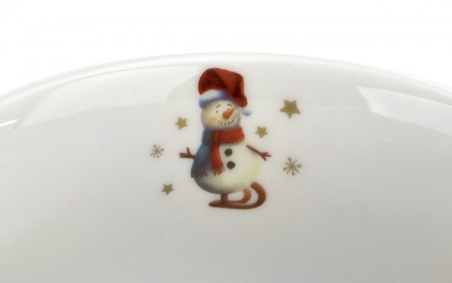 Kubek porcelanowy 460 ml Christmas Gifts w koszyczku