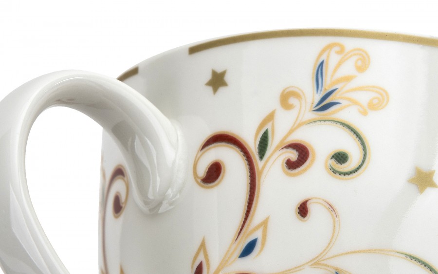 Kubek porcelanowy 460 ml Christmas Magic w koszyczku