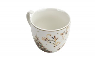 Kubek porcelanowy 460 ml Christmas Magic w koszyczku