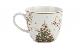 Kubek porcelanowy 460 ml Christmas Magic w koszyczku