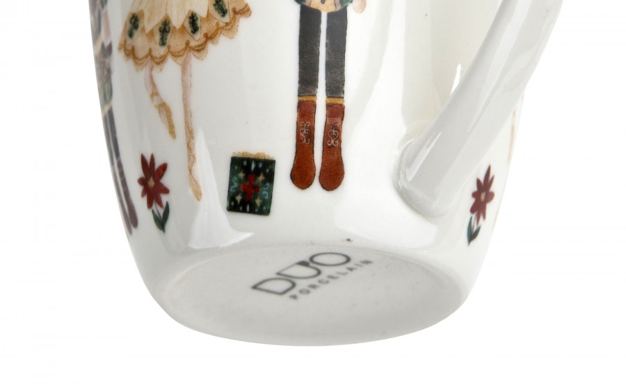 Komplet 2 kubków porcelanowych 360 ml Christmas Nutcracker