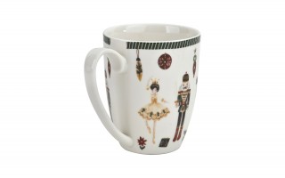 Komplet 2 kubków porcelanowych 360 ml Christmas Nutcracker