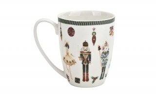 Komplet 2 kubków porcelanowych 360 ml Christmas Nutcracker