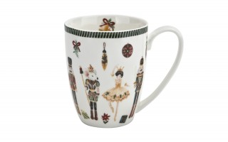 Komplet 2 kubków porcelanowych 360 ml Christmas Nutcracker