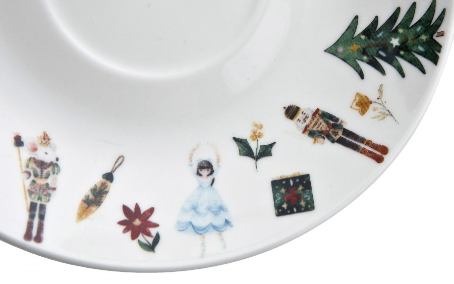 Komplet 2 filiżanek 270 ml + spodki Christmas Nutcracker